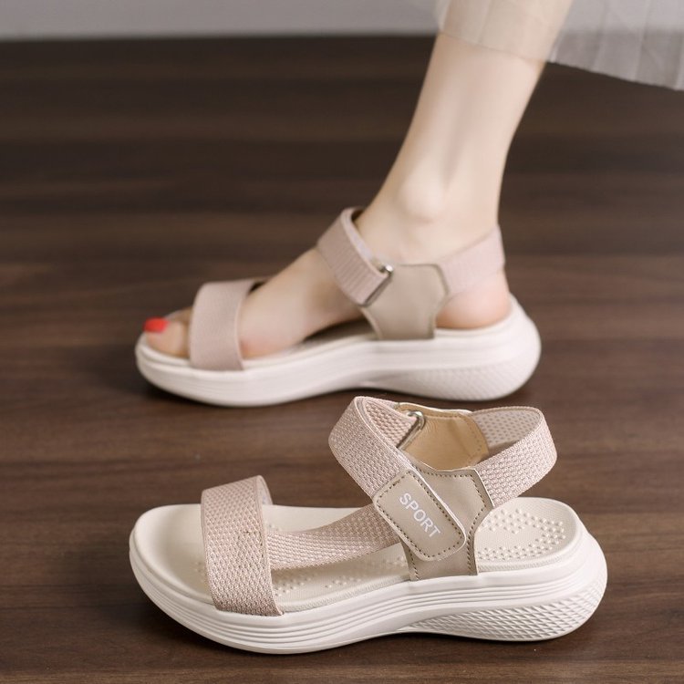 Damen Sportliche Riemensandalen mit gepolstertem Fußbett EB