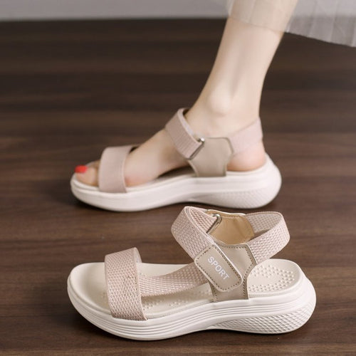 Damen Sportliche Riemensandalen mit gepolstertem Fußbett EB