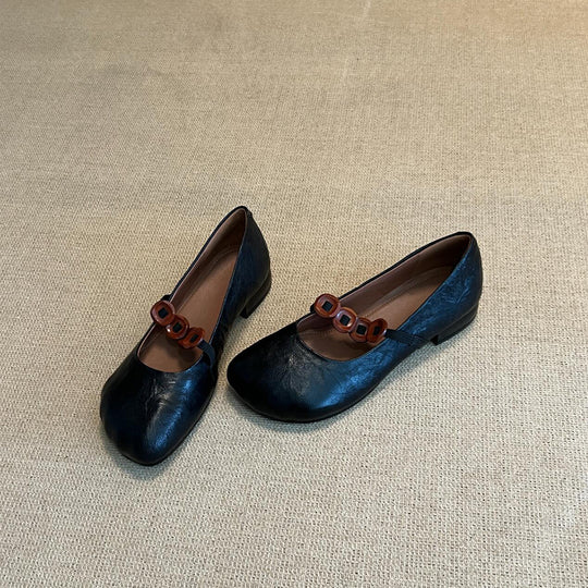 Damen elegante Ballerinas mit einzigartigem Riemchenakzent EB
