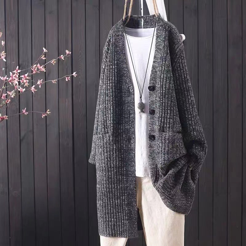 Damen Strickjacke mit durchgehendem Knopfverschluss und lässigem Schnitt EB