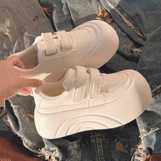 Damen Komfortable Sneaker mit verstellbarem Klettverschluss und gepolsterter Sohle EB