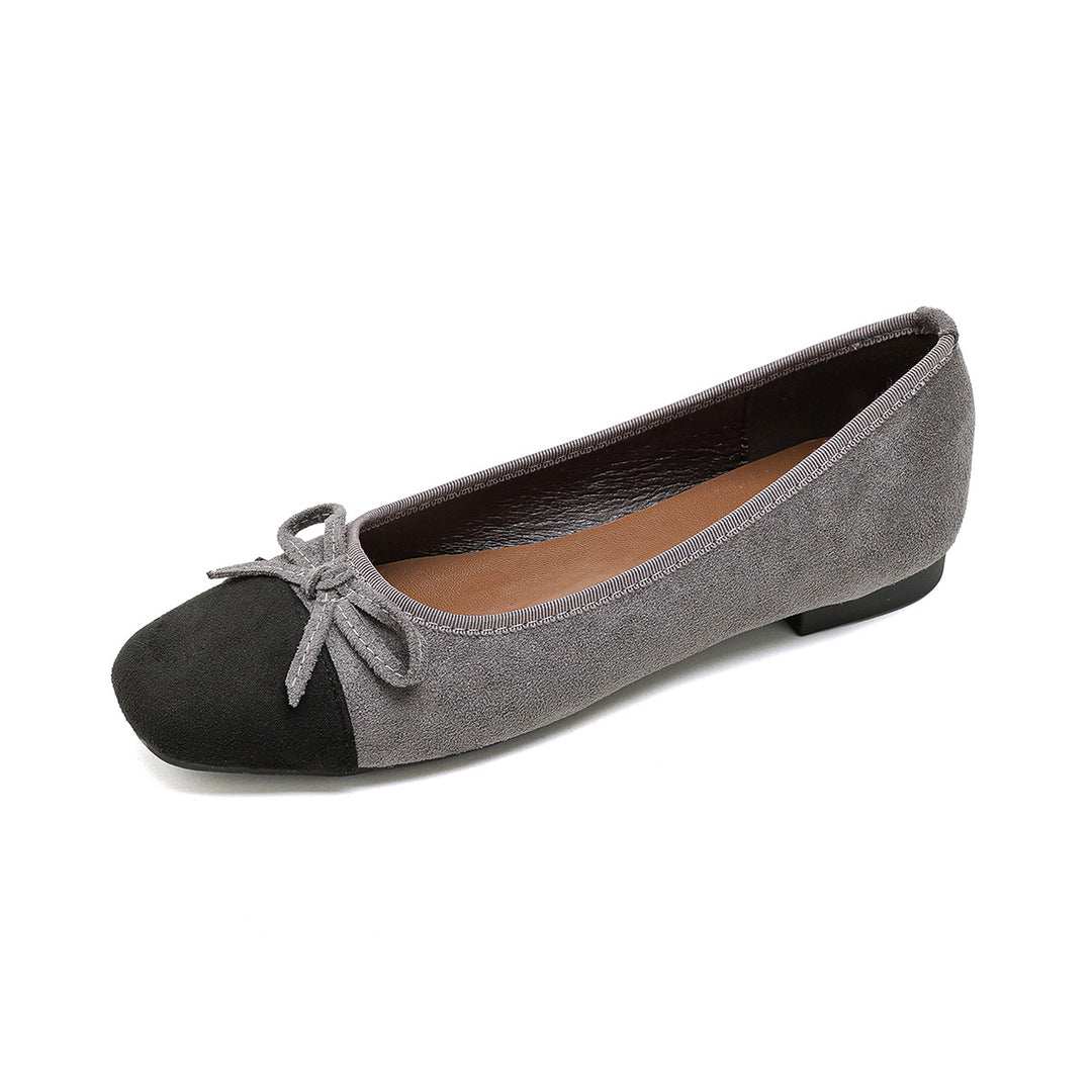 Damen elegante Ballerinas mit modischem Schleifenakzent und hochwertigem Obermaterial EB