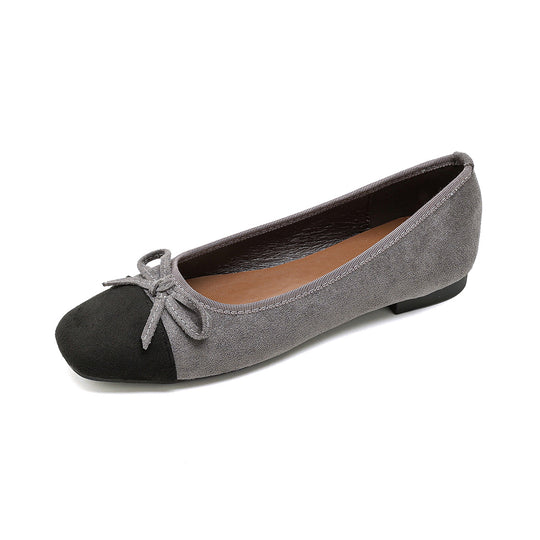 Damen elegante Ballerinas mit modischem Schleifenakzent und hochwertigem Obermaterial EB