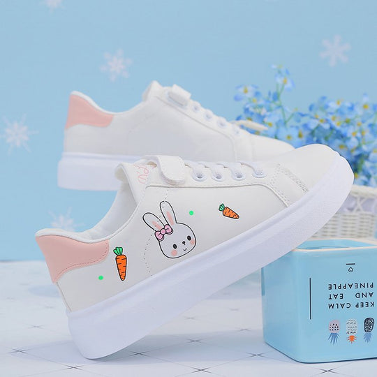 Damen Sneakers mit niedlichen Tiermotiven und bequemer Sohle EB