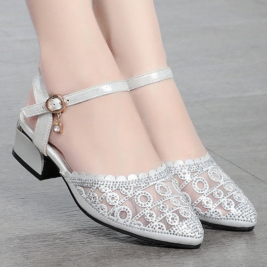 Damen elegante Ballerinas mit modischer Riemchenverzierung und komfortablem Fußbett EB