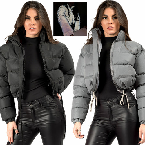 Damen trendige kurze Steppjacke EB