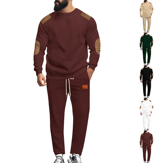 Herren modisches Sportanzug Set mit elastischem Bund und praktischen Taschen EB