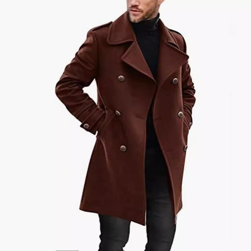 Herren eleganter und leichter Frühlingstrenchcoat EB