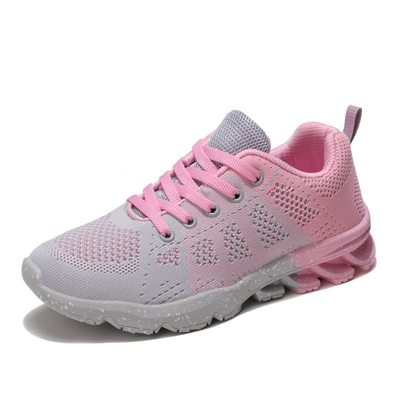 Damen Atmungsaktive Lauf-Sneaker mit dämpfender Sohle und rutschfester Außensohle EB