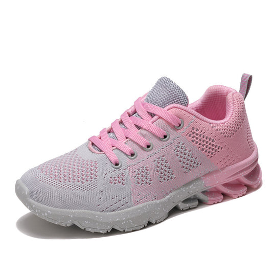 Damen Atmungsaktive Lauf-Sneaker mit dämpfender Sohle und rutschfester Außensohle EB