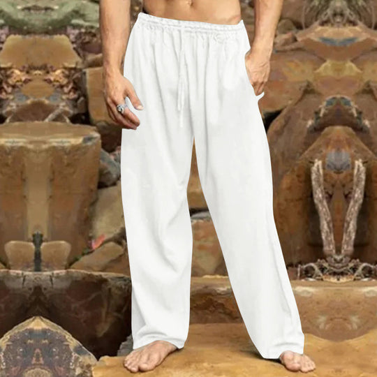 Herren entspannende Freizeithose mit elastischem Bund und praktischen Taschen EB