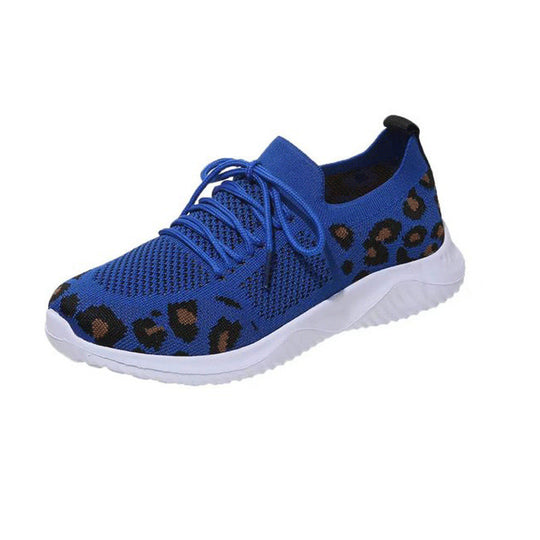 Damen Atmungsaktive Sneakers im modernen Leopardenmuster EB