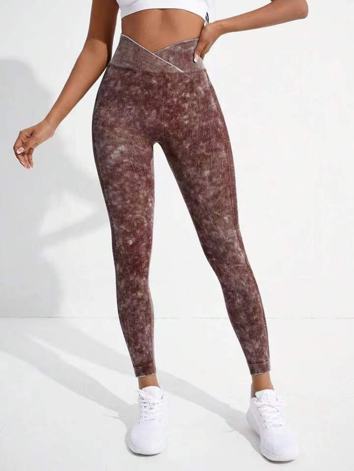 Damen Hochgeschnittene Sportleggings EB