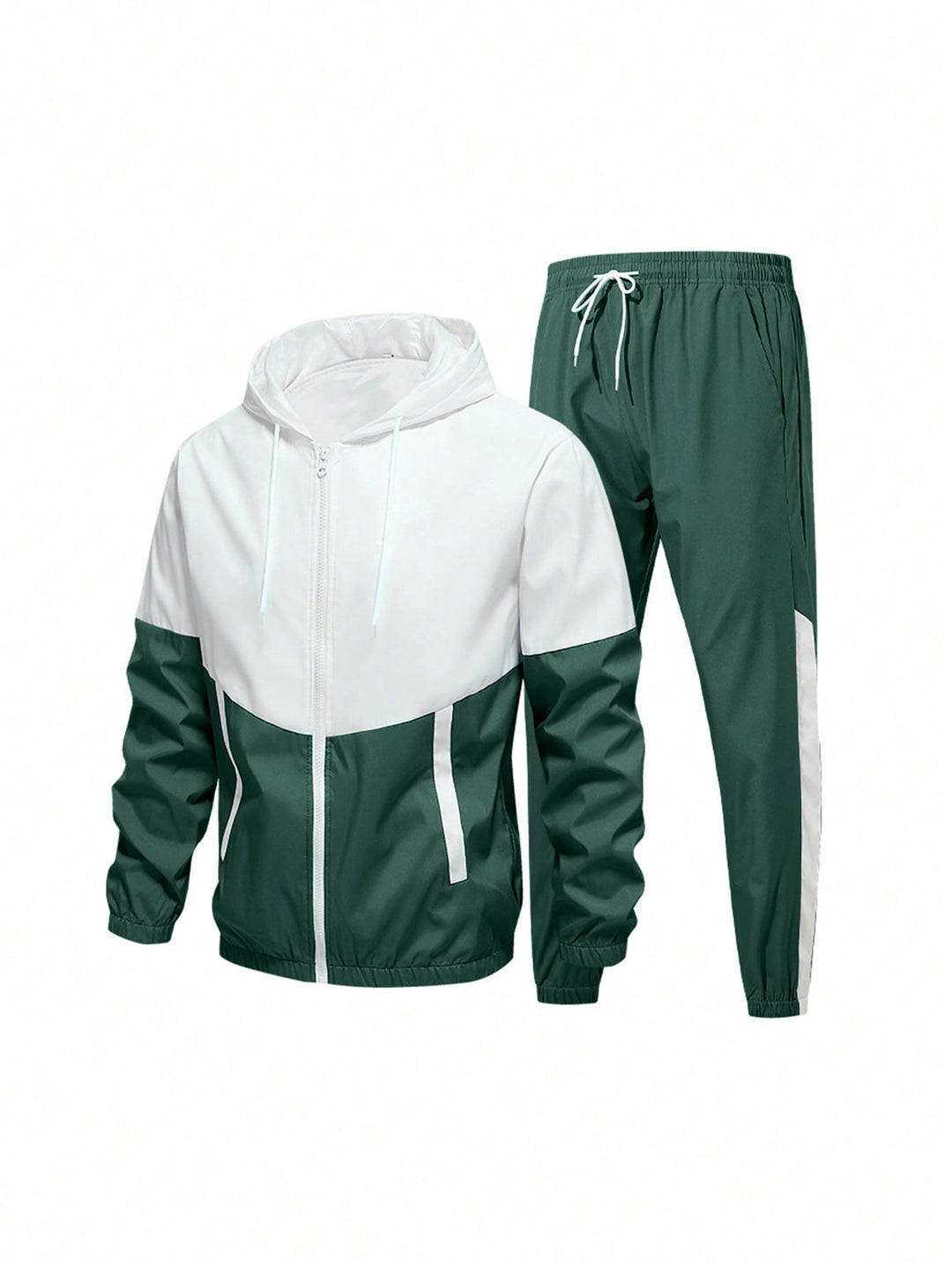 Herren Sportanzug mit atmungsaktiver Jacke und elastischen Jogginghosen EB