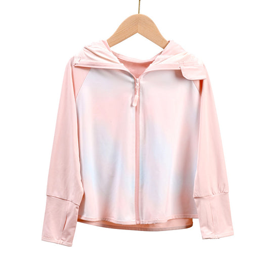 Damen atmungsaktive Sonnenschutzjacke mit Reißverschluss EB