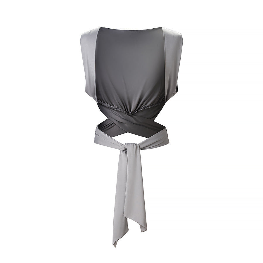 Damen elegantes Wickeloberteil und maxilanger Rock mit Paillettenbund EB