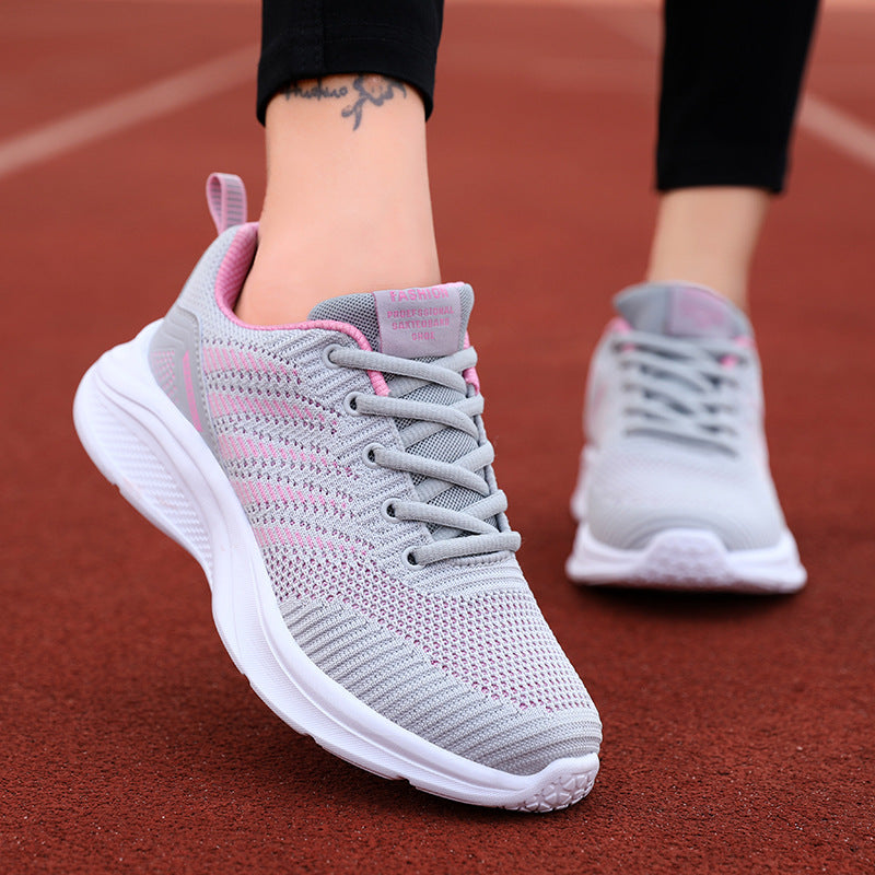 Damen atmungsaktive Performance-Laufschuhe mit dämpfender Sohle und flexiblem Obermaterial EB