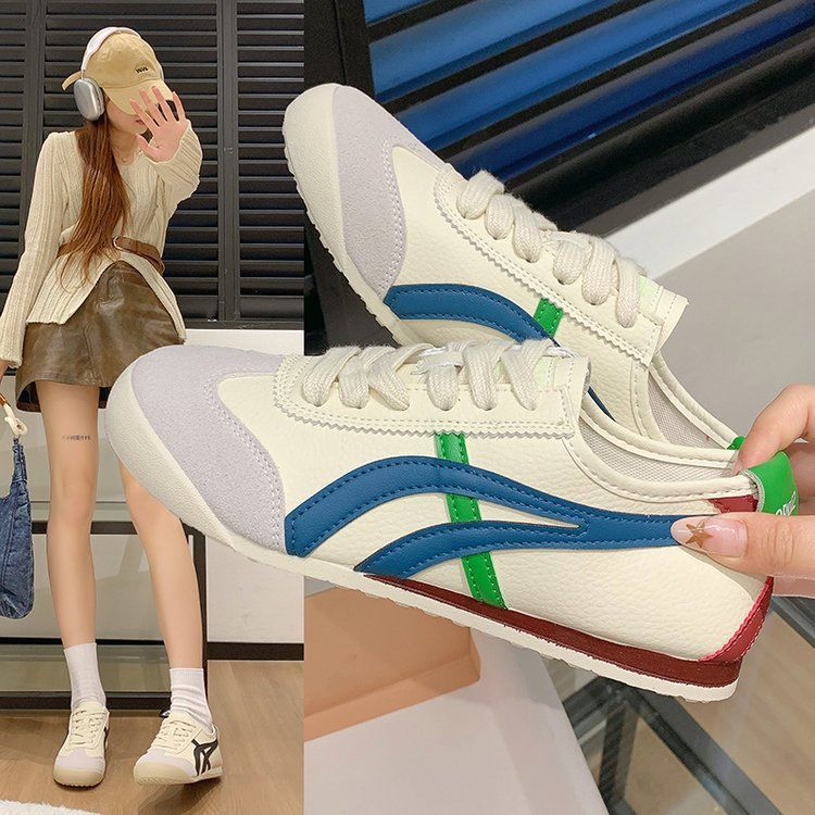 Damen modische Sneakers mit atmungsaktiver Oberflächenstruktur und bequemer Dämpfung EB