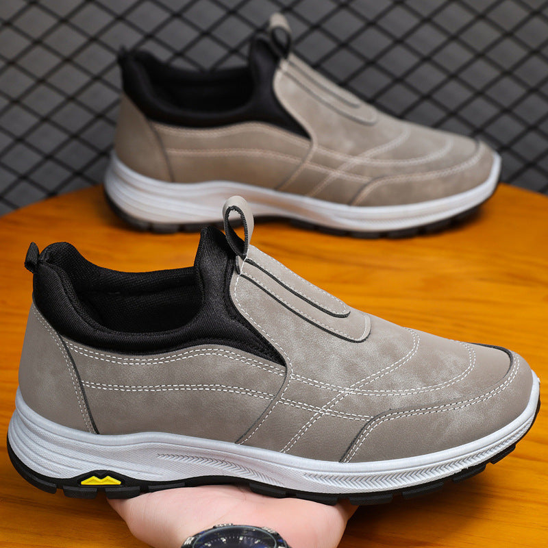 Damen Komfortable Slip-On Sneakers mit rutschfester Sohle und weichem Innenfutter EB