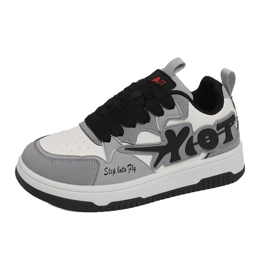 Damen Sportliche Freizeit-Sneaker mit Textil-Oberfläche und atmungsaktiver Innensohle EB