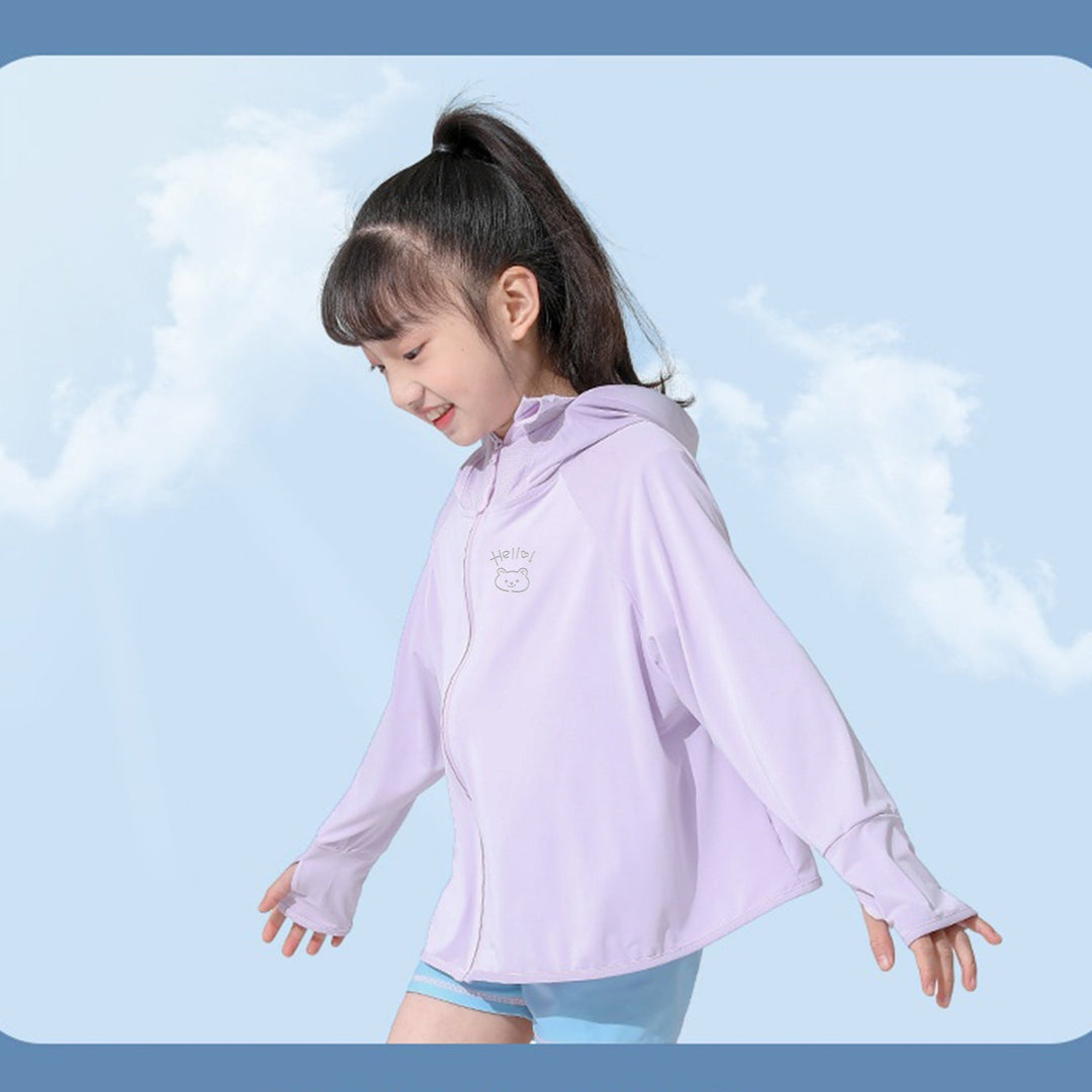 Damen Atmungsaktive Sportjacke mit UV-Schutz und Kapuze EB