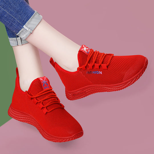 Damen Atmungsaktive Freizeitschuhe mit flexiblem Obermaterial und rutschfester Sohle EB
