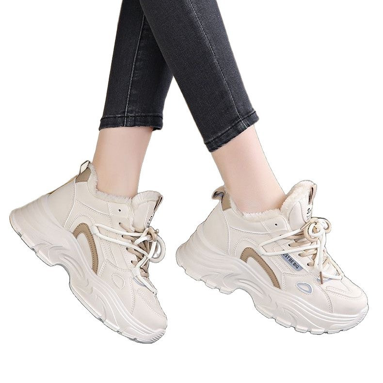 Damen Winterliche Sneaker mit warmem Futter und rutschfester Sohle EB