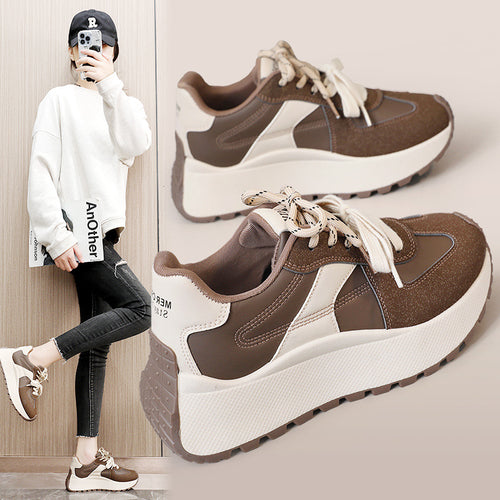 Damen Sportliche Chunky Sneakers mit dämpfendem Sohlenprofil EB