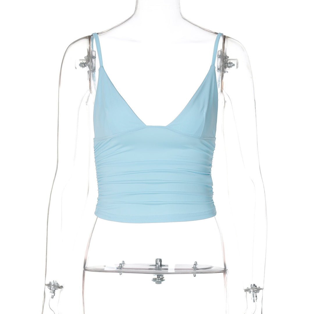 Damen Crop-Top mit asymmetrischem Schnitt und figurbetonter Silhouette EB