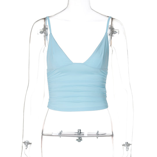 Damen Crop-Top mit asymmetrischem Schnitt und figurbetonter Silhouette EB