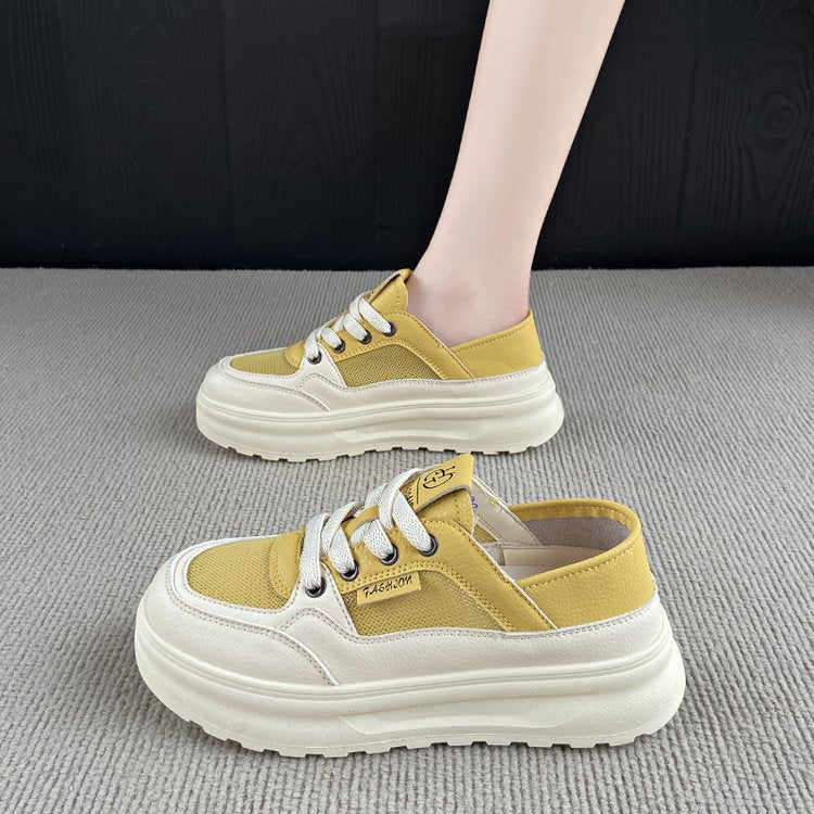 Damen komfortable Slip-On Sneakers mit gepolsterter Sohle EB