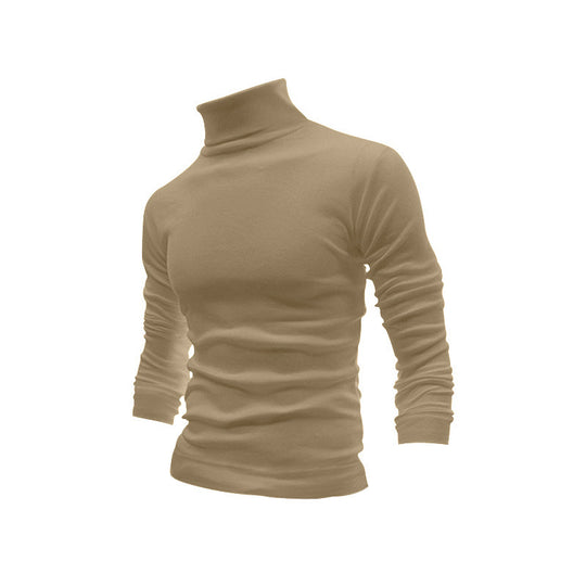 Herren Schmal geschnittenes Rollkragen-Feinstrickshirt mit Stretchkomfort EB