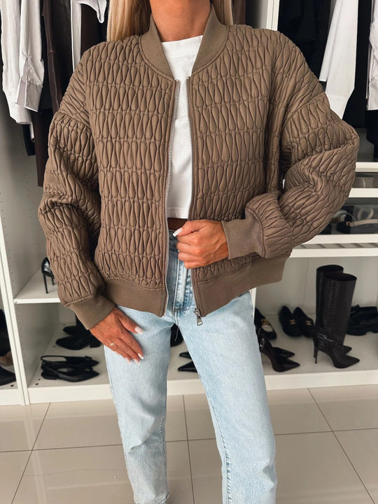 Damen Steppjacke mit komfortabler Passform und elastischen Bündchen EB