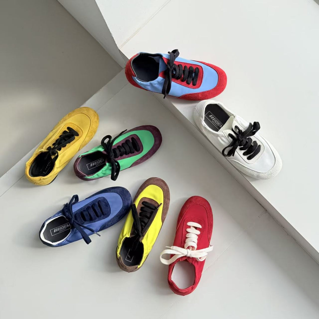 Damen Modische Sneakers im dynamischen Farbdesign mit atmungsaktiven Materialien EB
