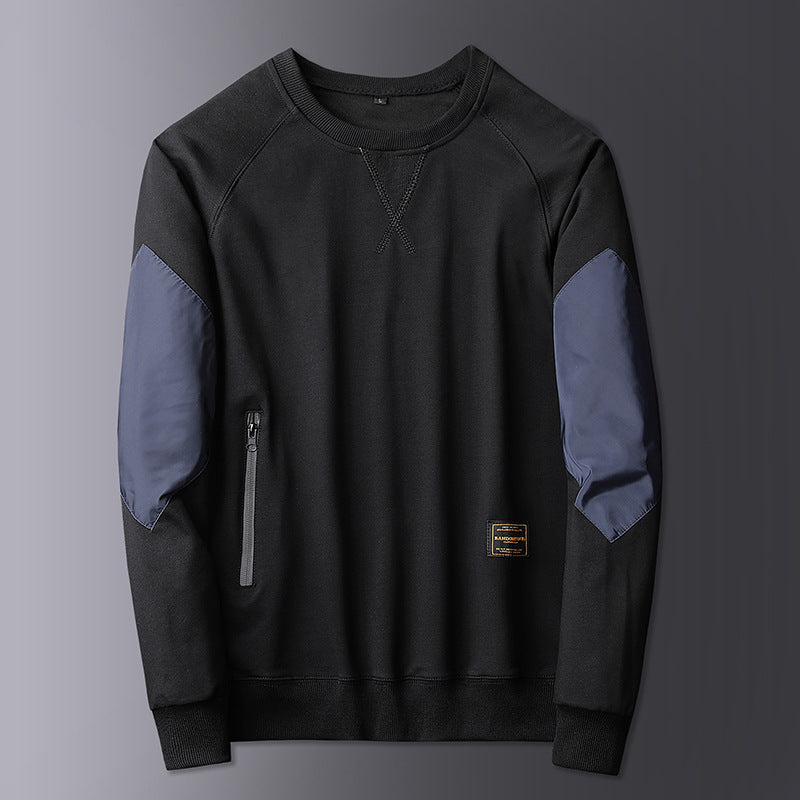 Herren Sportlicher Sweatshirt mit kontrastierenden Ärmeln EB