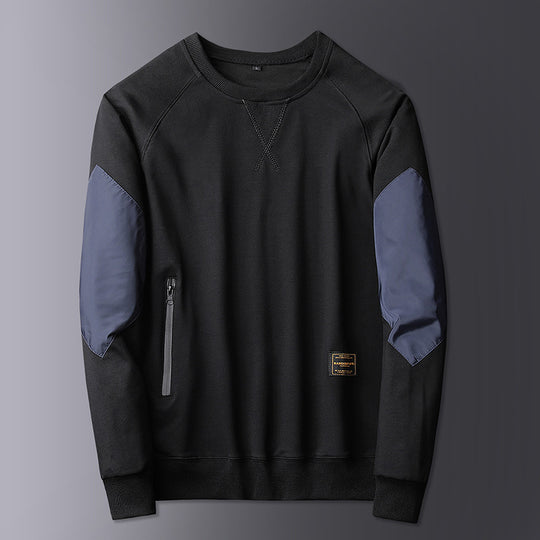 Herren Sportlicher Sweatshirt mit kontrastierenden Ärmeln EB