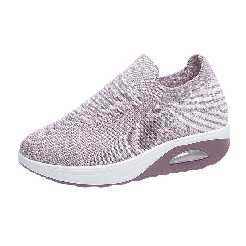 Damen Atmungsaktive Slip-On Sneakers mit dämpfendem Fußbett EB