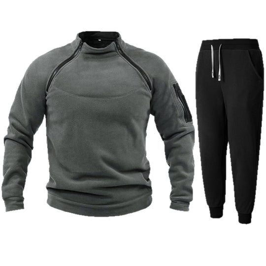 Herren Funktions-Fleecejacke mit elastischen Sporthosen EB