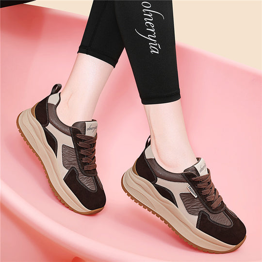 Damen Sportliche Sneaker mit dämpfender Laufsohle und atmungsaktiver Oberfläche EB
