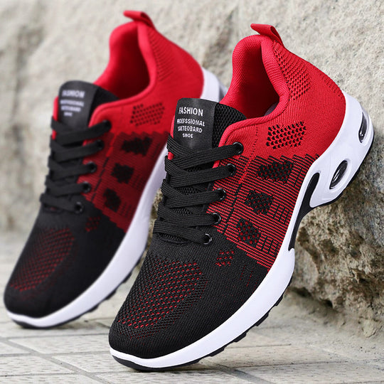 Damen Sportliche Air-Technology Sneakers mit atmungsaktivem Obermaterial und dämpfender Sohle EB