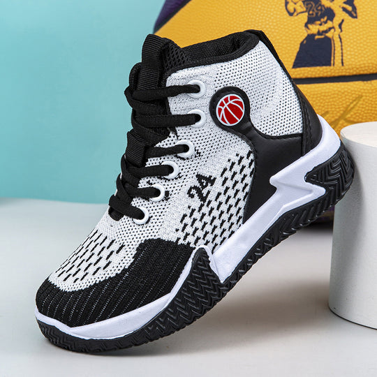 Damen Hochschnürbare Basketball-Sneaker mit atmungsaktiver Obermaterialstruktur EB