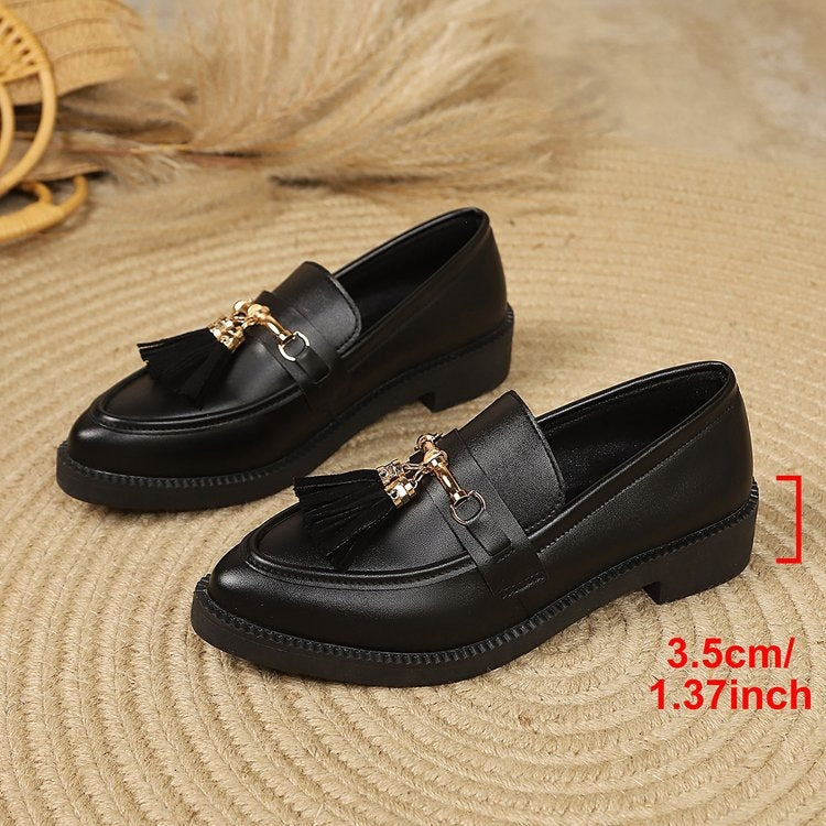 Damen Modische Loafers mit Quasten-Detail EB