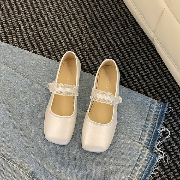 Damen elegante Mary Jane Schuhe mit modischen Riemchen und bequemer Sohle EB