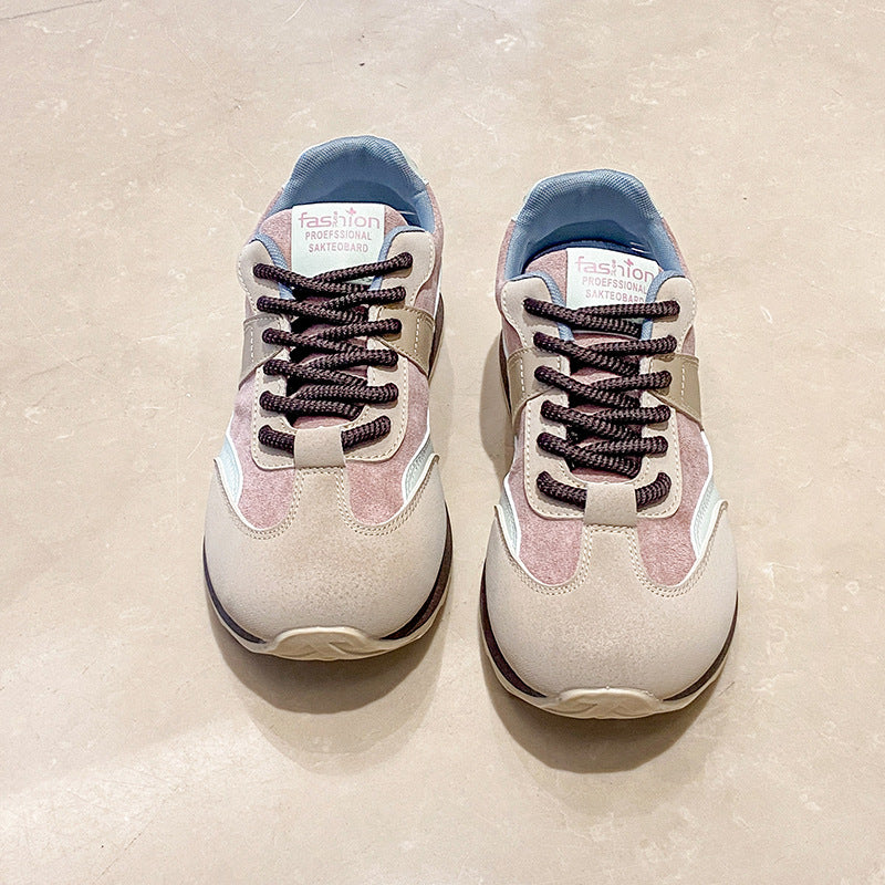 Damen modische Freizeitsneaker mit strapazierfähiger Oberfläche und dämpfendem Sohlenprofil EB