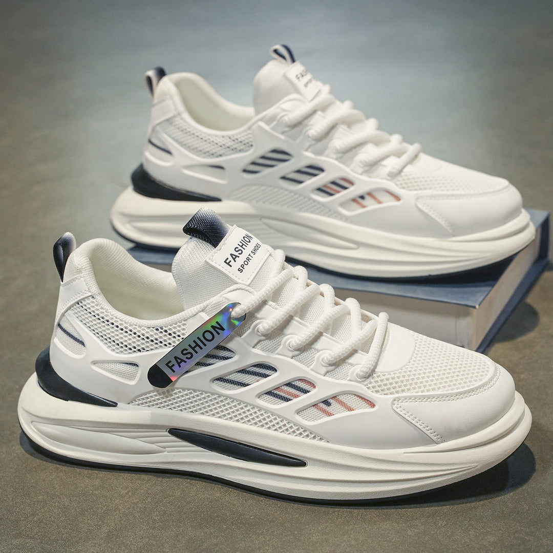 Damen Sportliche Lauf-Sneaker mit atmungsaktiver Mesh-Oberfläche und stoßdämpfendem Sohlenprofil EB