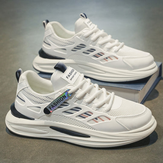 Damen Sportliche Lauf-Sneaker mit atmungsaktiver Mesh-Oberfläche und stoßdämpfendem Sohlenprofil EB