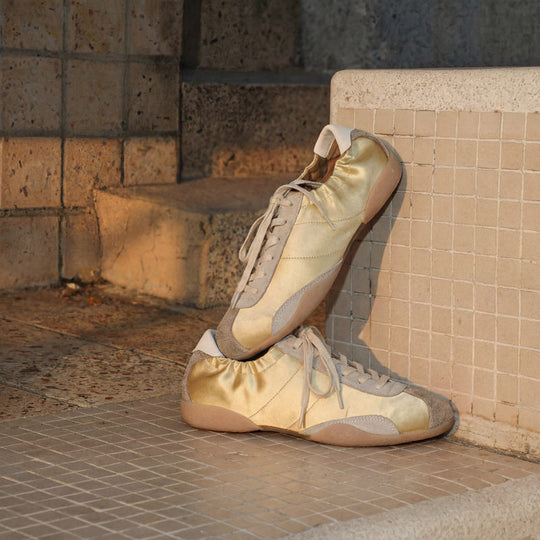 Damen Schnürschuhe im sportlichen Retro-Design mit weichem Obermaterial EB