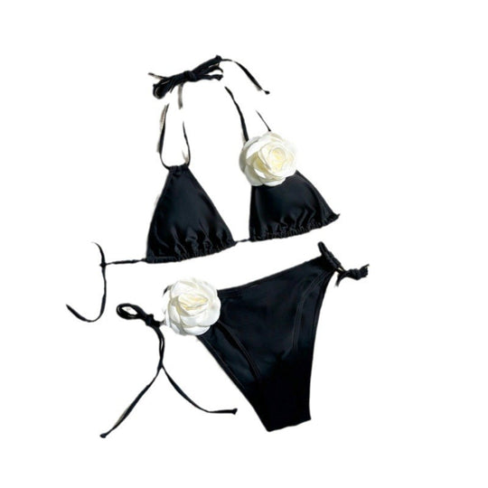 Damen Bikini-Set mit elegantem Blumenmuster EB