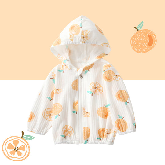 Unisex nan leichtgewicht Musselin Kapuzenjacke für Babys mit elastischen Bündchen EB