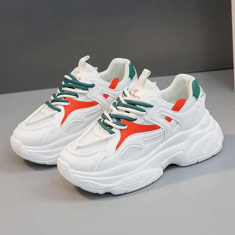 Damen Sportliche Sneakers mit atmungsaktiver Mesh-Oberfläche und stabiler Sohle EB